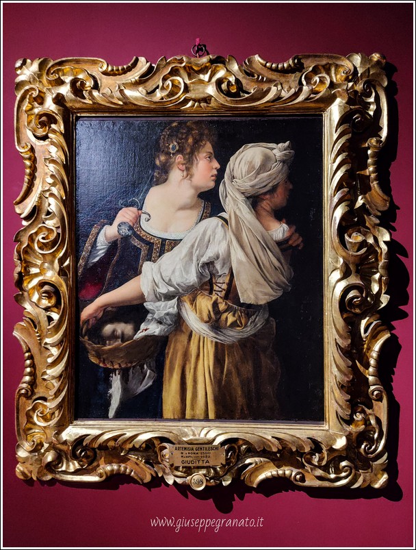 Artemisia Gentileschi "Giuditta  e la fantesca con la testa di Oloferne" 