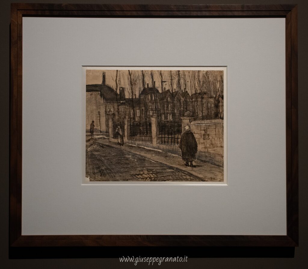 V. van Gogh, Veduta dell'Aia, il quartiere ebraico "Paddemoes", 1882