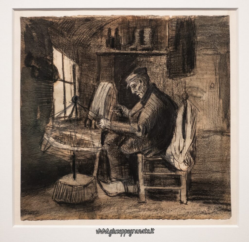 V. van Gogh, Uomo che avvolge il filato, 1884