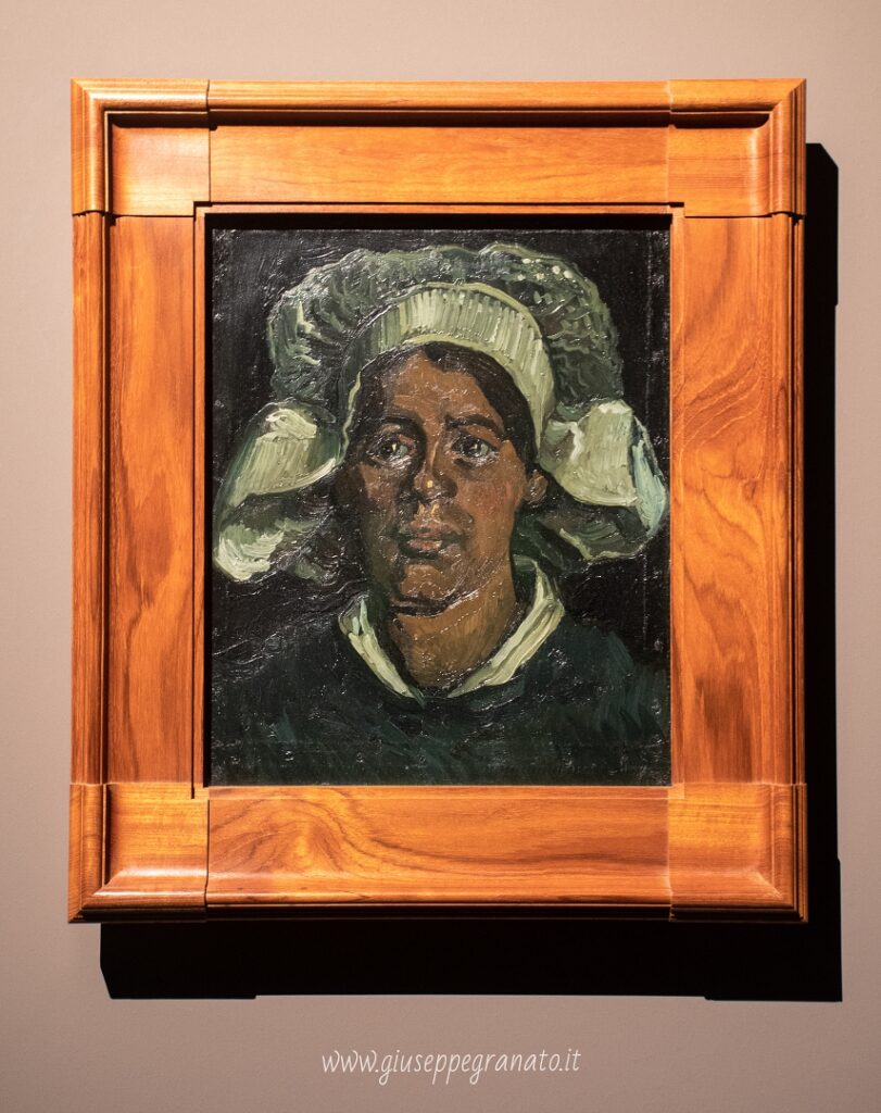 V. van Gogh, Testa di donna con cuffia bianca, 1884-1885