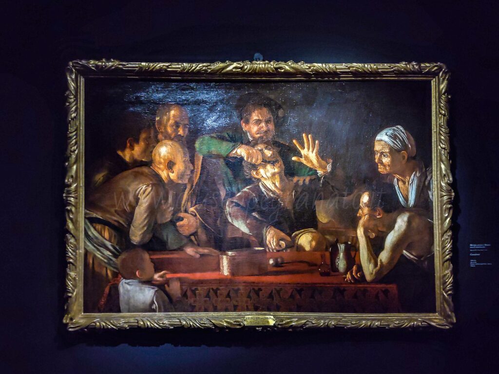 Caravaggio - "Il cavadenti" ,1608. Olio su tela 148,6x212,3 cm