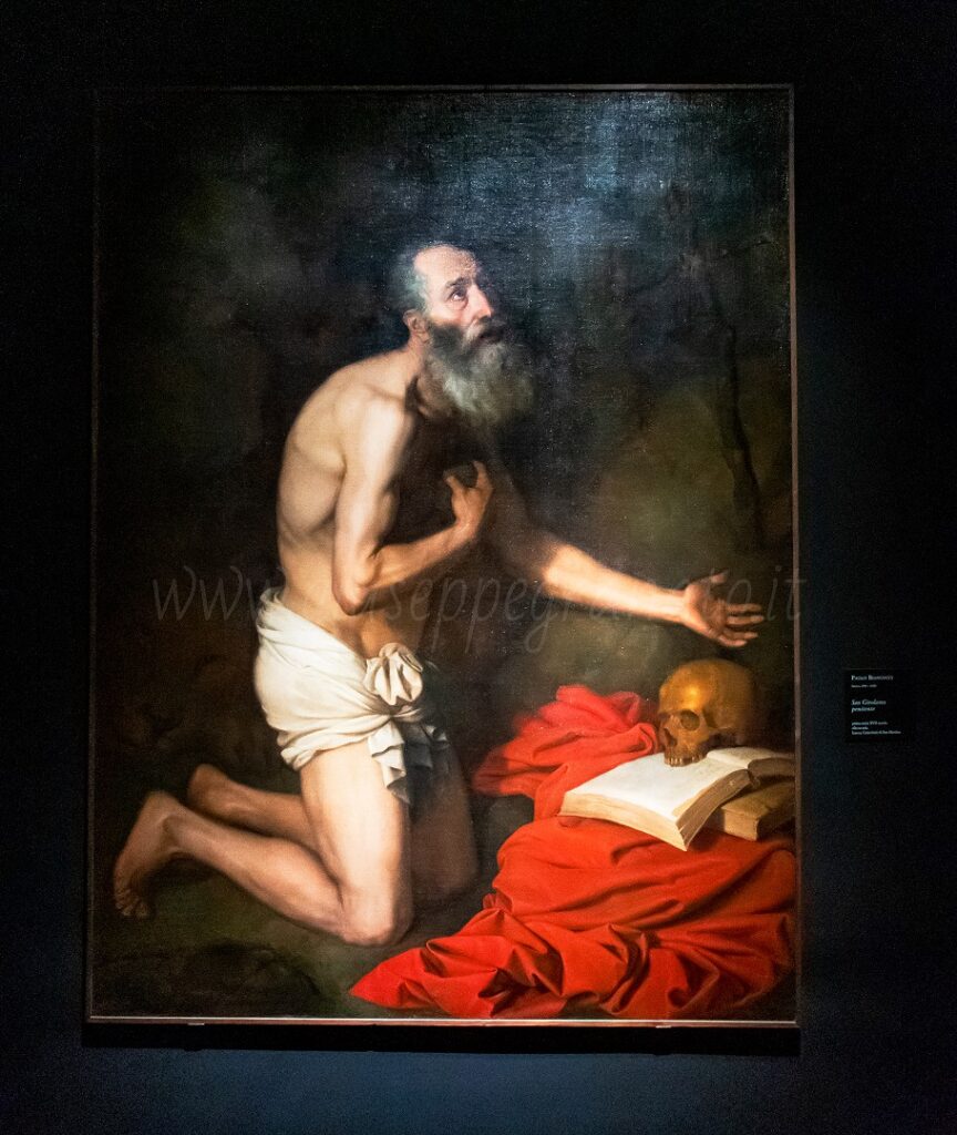 Jusepe De Ribera, "San Girolamo penitente", 1648, olio su tela 125 x 99 cm, Fondazione Cavallini Sgarbi