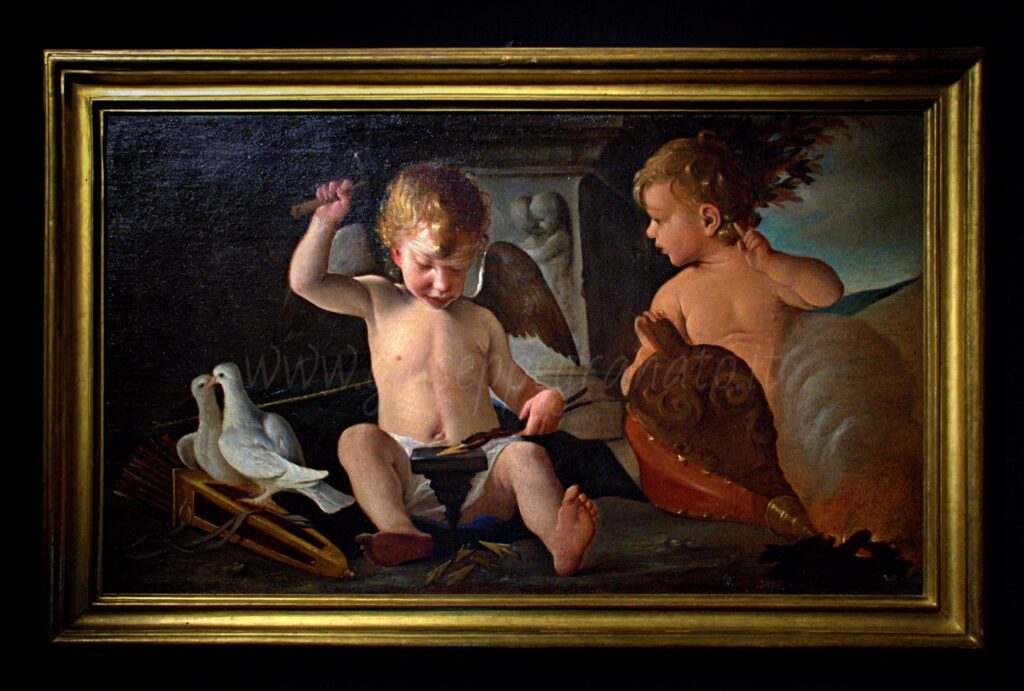 Pietro Paolini "Cupido forgia le frecce"