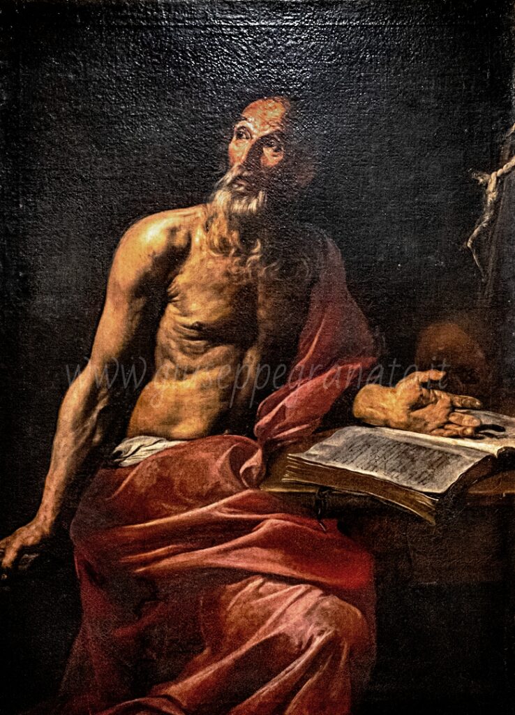 Valentin De Boulogne, "San Girolamo", 1628, olio su tela 130 x 90 cm