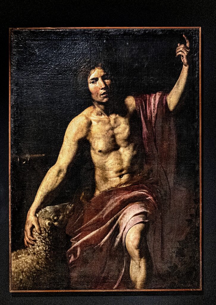 Valentin De Boulogne, "San Giovanni Battista", 1628, olio su tela, 130 x 90 cm, 