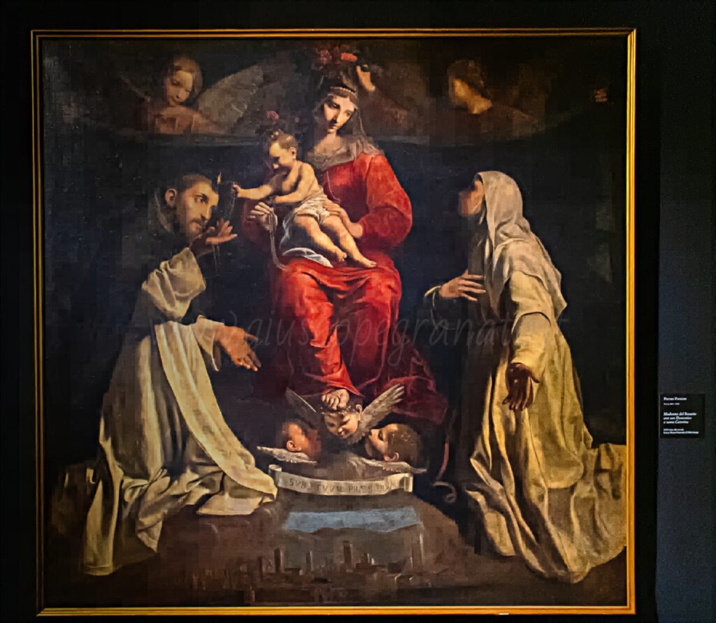 Pietro Paolini, "Madonna del Rosario con San Domenico e Santa Caterina"