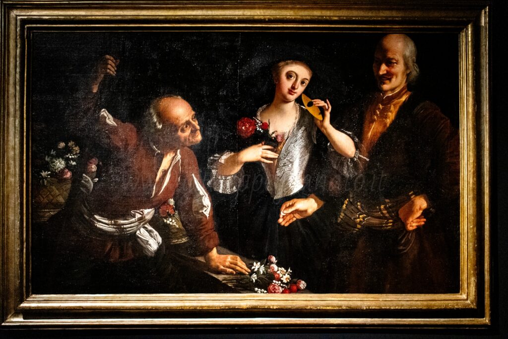 Giovan Domenico Lombardi, detto L'Omino, "Scena di meretricio"