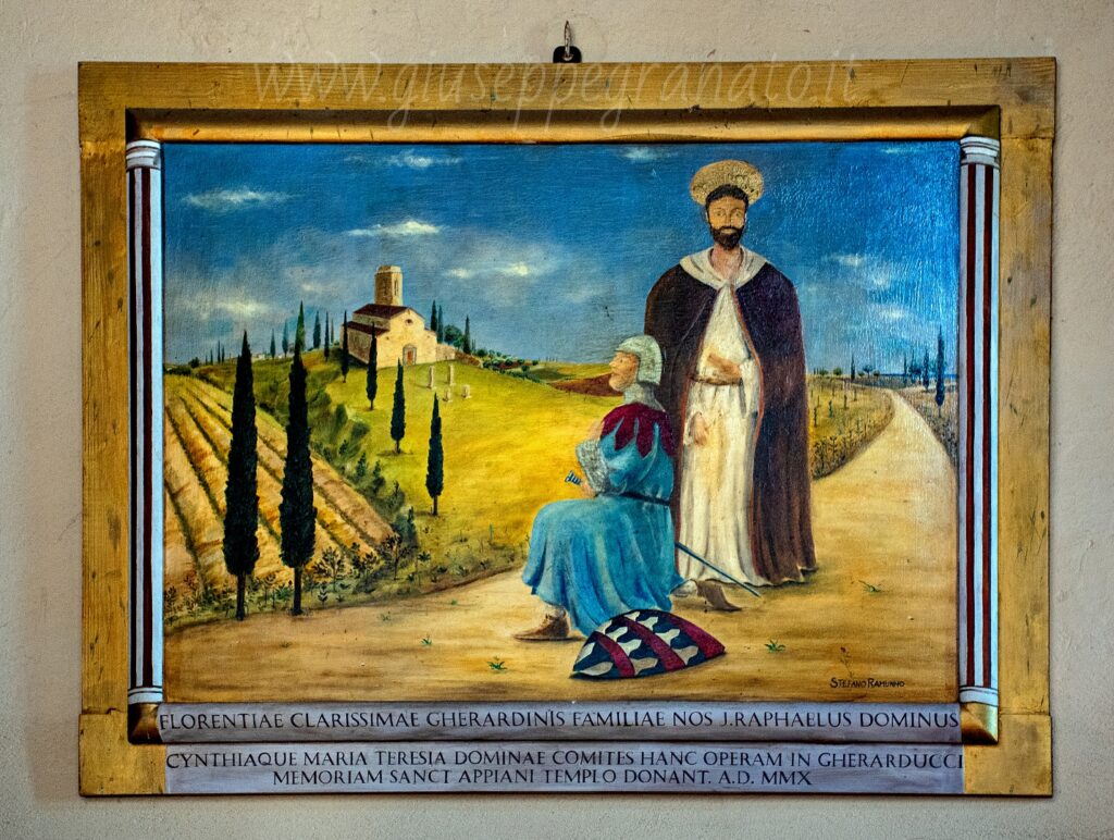 Gherarduccio dei Gherardini insieme a Sant'Appiano. opera dell'artista Stefano Ramunno