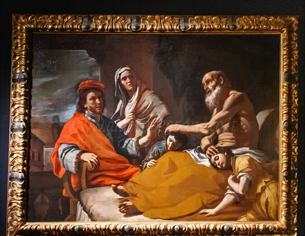 Mattia Preti, "Giacobbe benedice i figli di Giuseppe Efraim e Manasseb"