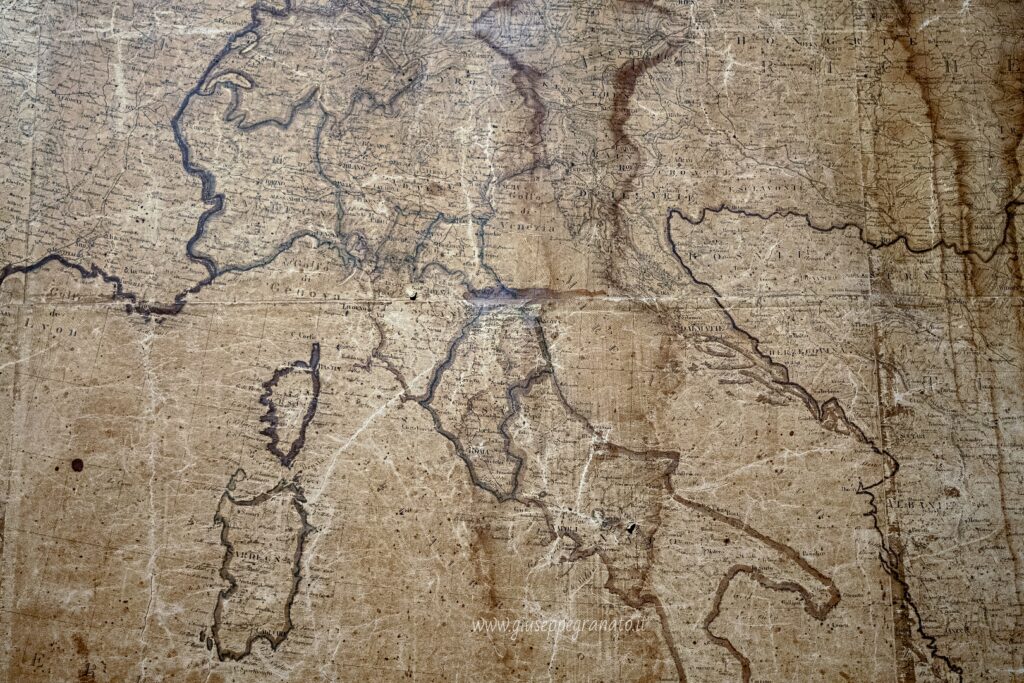carta geografica d'Europa del 1821, particolare
